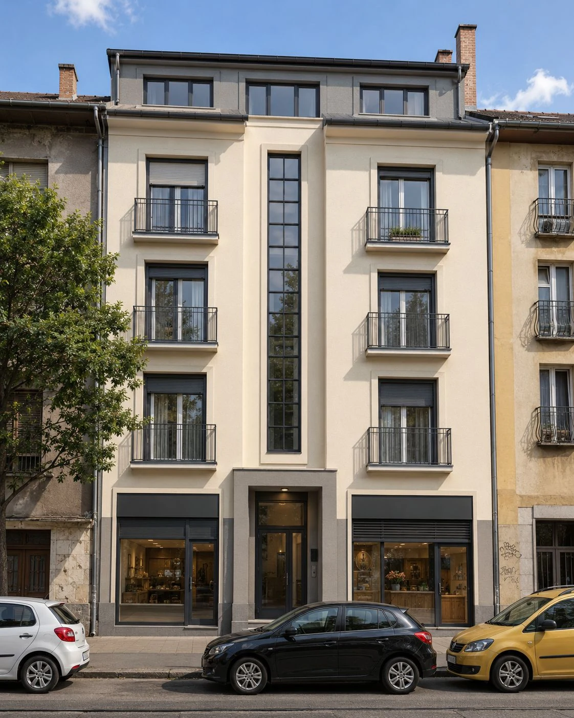Elisabeth Homes – felújított városi lakóépület üzlethelyiségekkel
